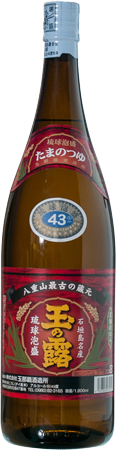 玉那覇 玉の露 赤 43度 1升瓶(1800ml)