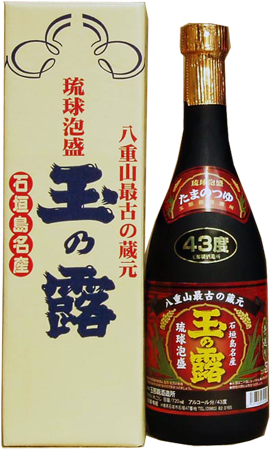 玉那覇 玉の露 赤 43度 4合瓶(720ml)