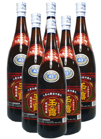 玉那覇 玉の露 赤 43度 1升瓶(1800ml)