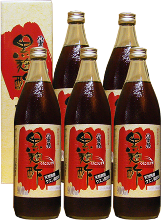 八重泉 黒麹酢 900ml 6本セット